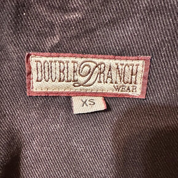 Double D Ranch Womens Sz XS Dark Brown Western Embellishment Vest - Picture 9 of 9